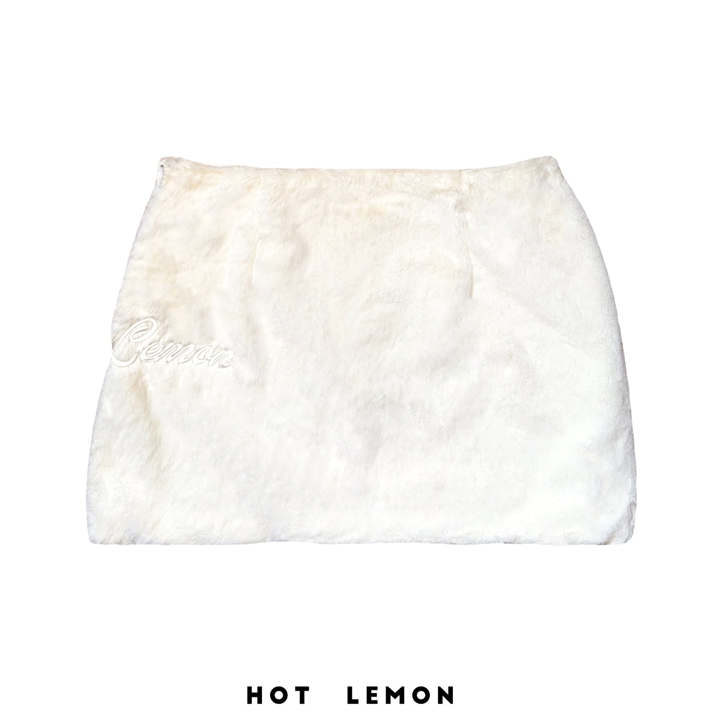 Ultra soft faux fur mini skirt