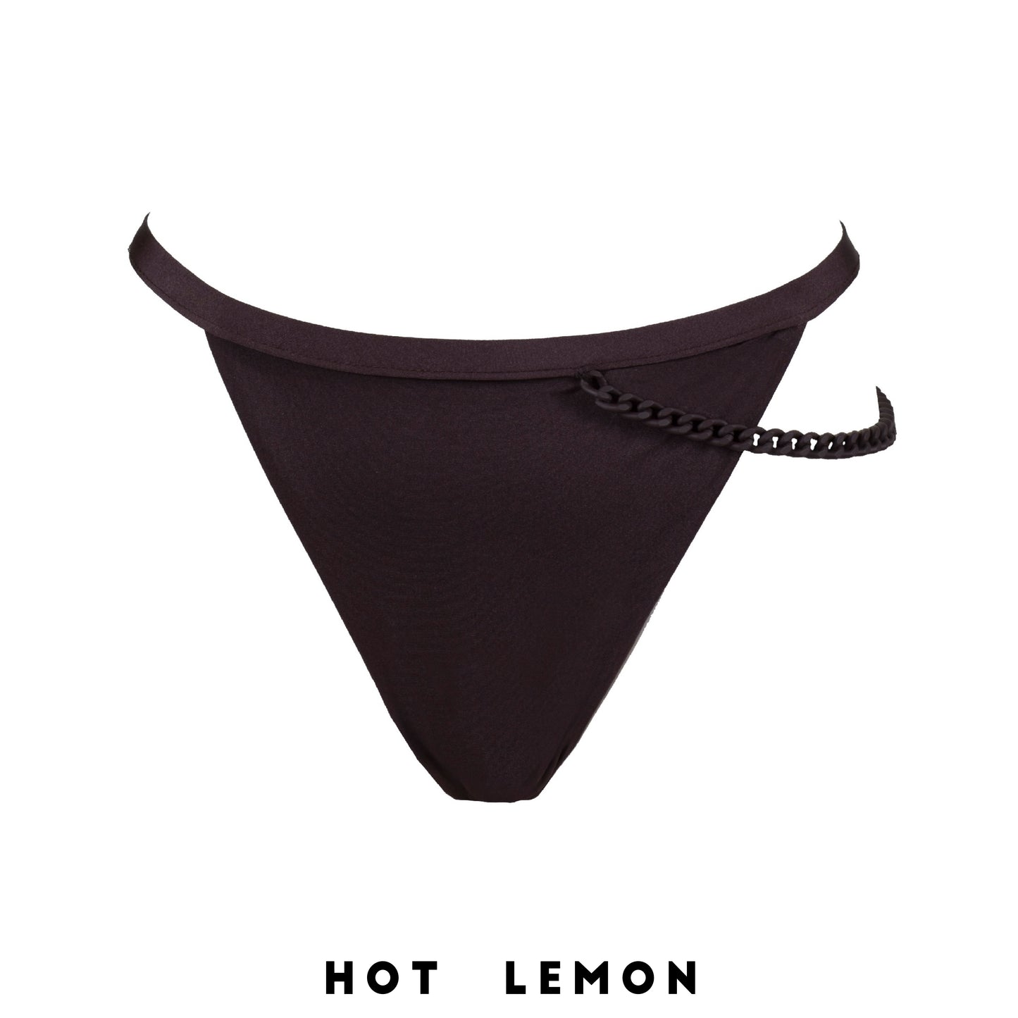 SLIP LIV BROWN brazilian cut with chain