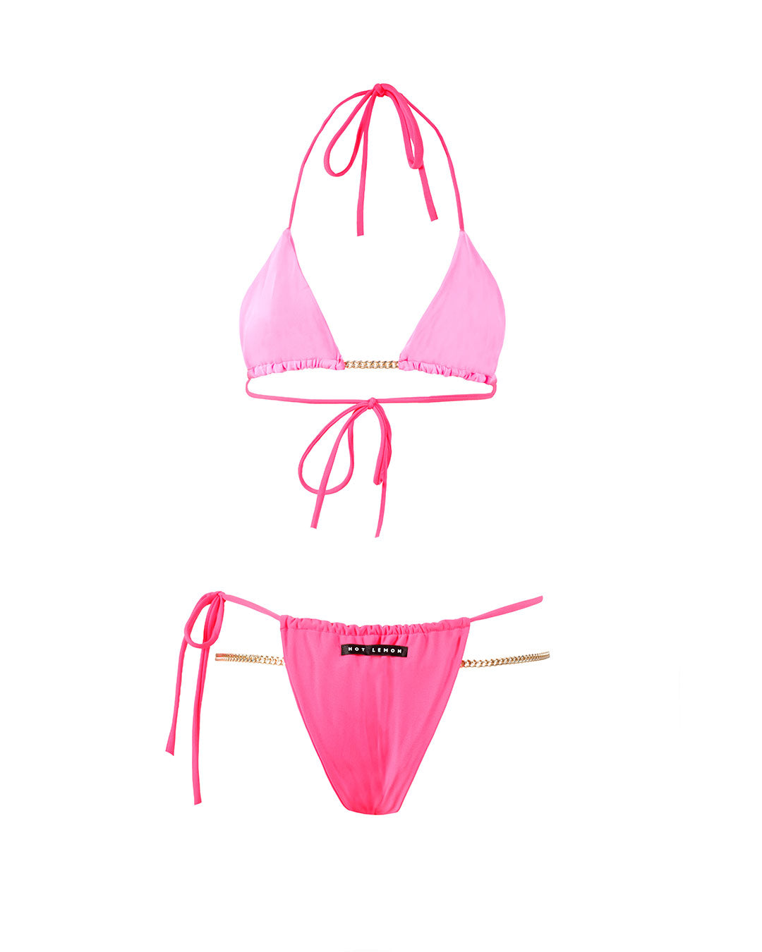 NIKKI neon pink bikini