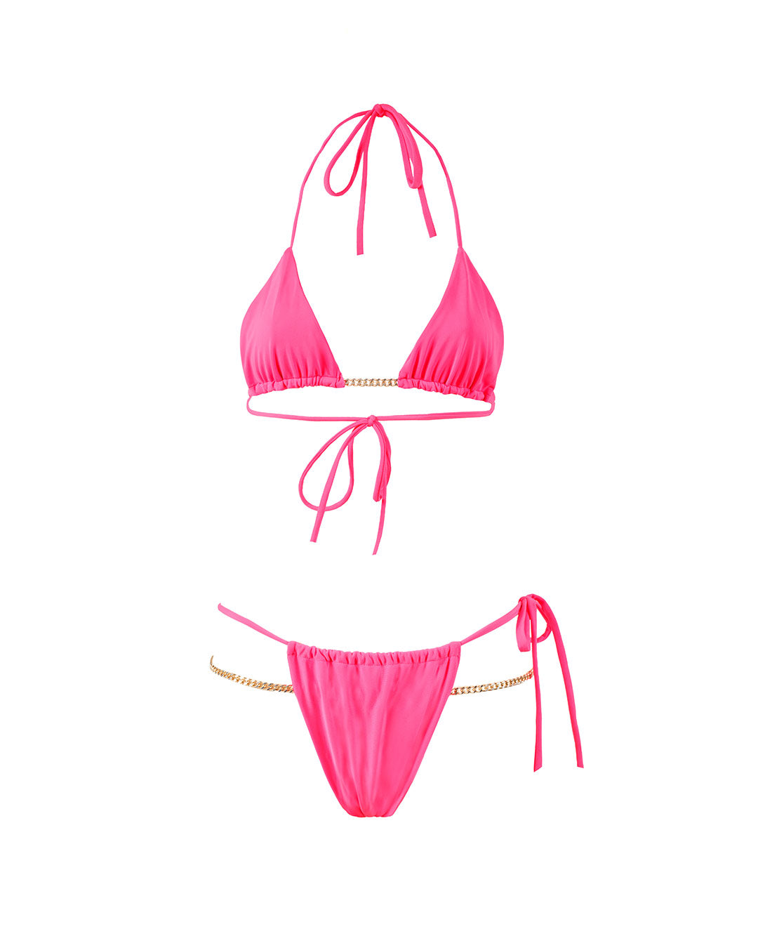 NIKKI neon pink bikini