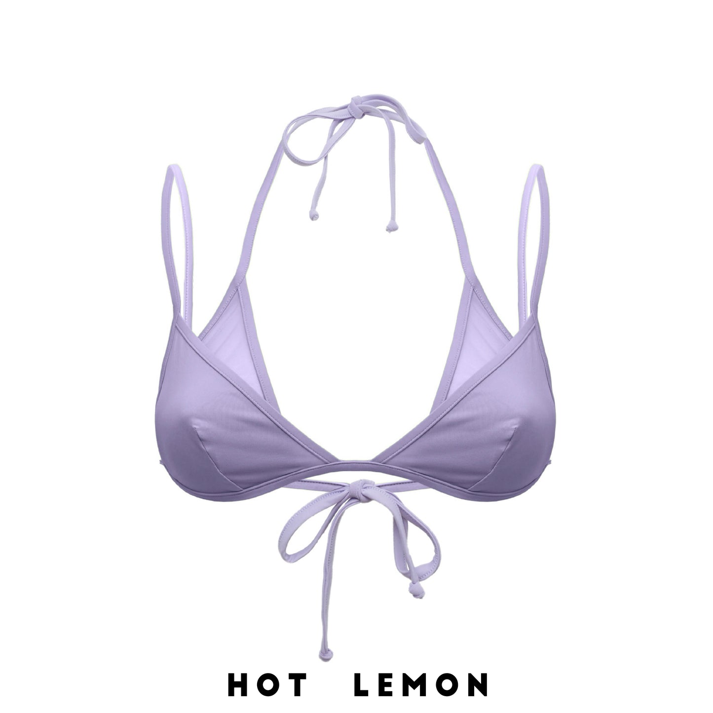 DOUBLE TRIANGLE TULLE TOP PARAISO LILAC