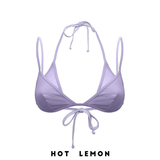 DOUBLE TRIANGLE TULLE TOP PARAISO LILAC