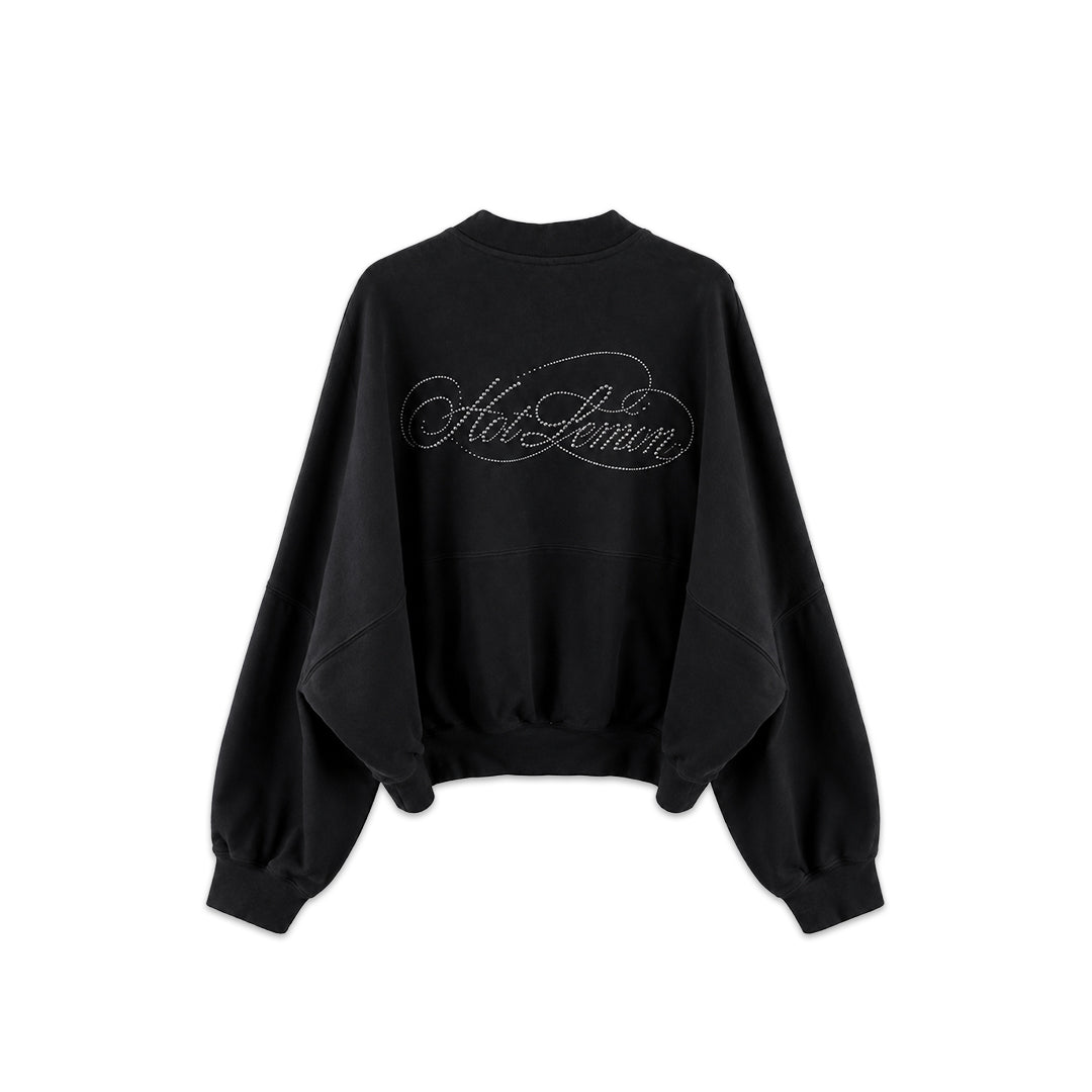 SWEATSHIRT WITH STUDS - black
