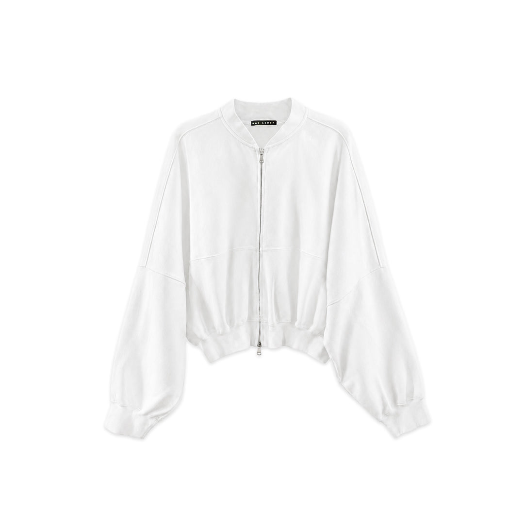 SWEATSHIRT WITH STUDS- white