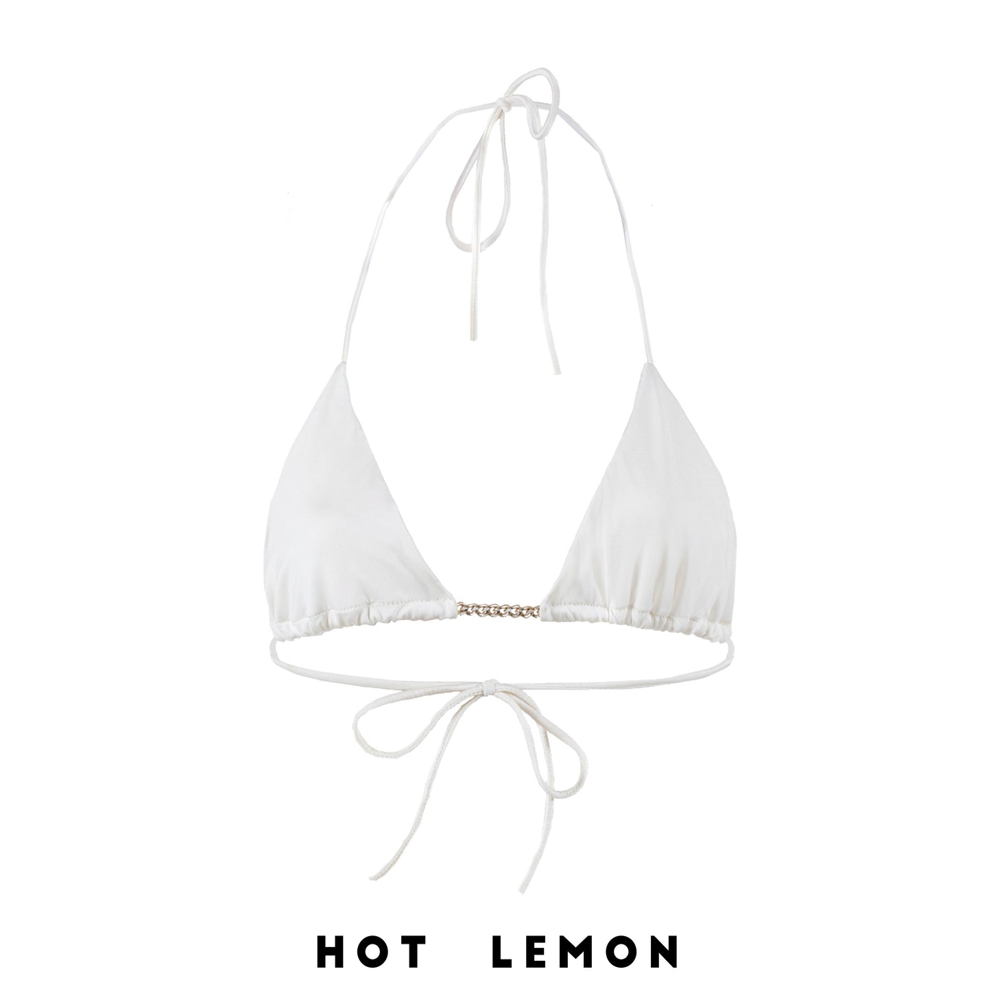 TRIANGLE TOP NIKKI WHITE with chain