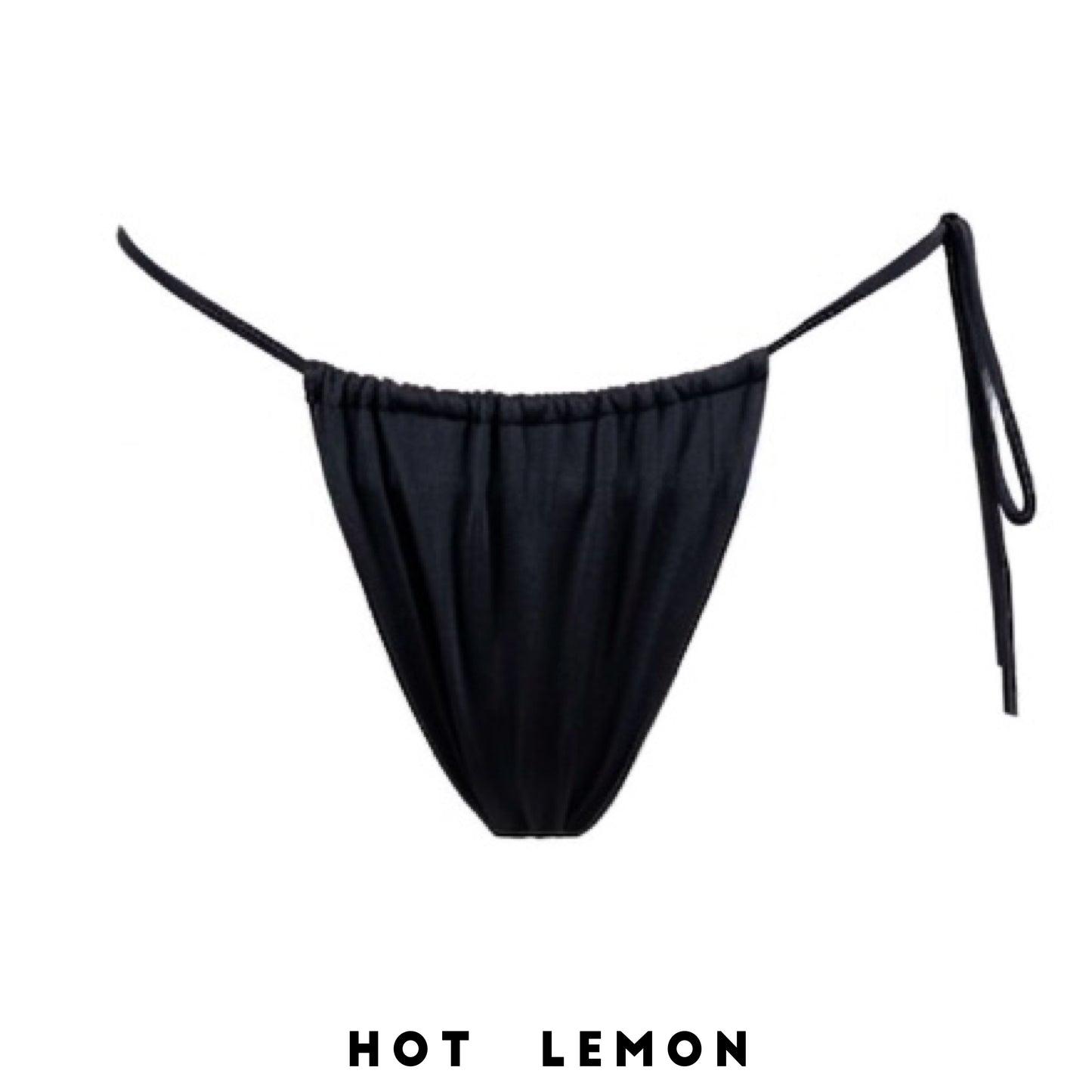 SLIP NIKKI BLACK adjustable tie-side