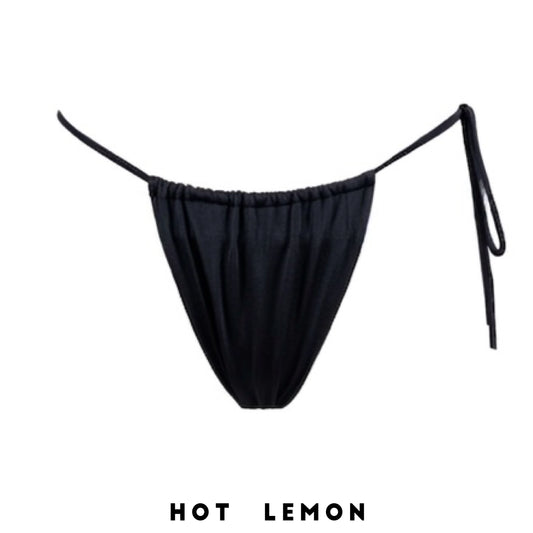 SLIP NIKKI BLACK adjustable tie-side