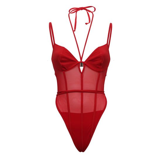 Costume intero rosso Mala