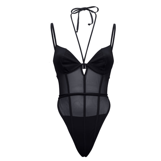 Costume intero nero Mala