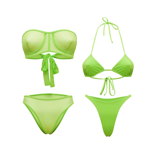 EXOTIC Green Bikini Set